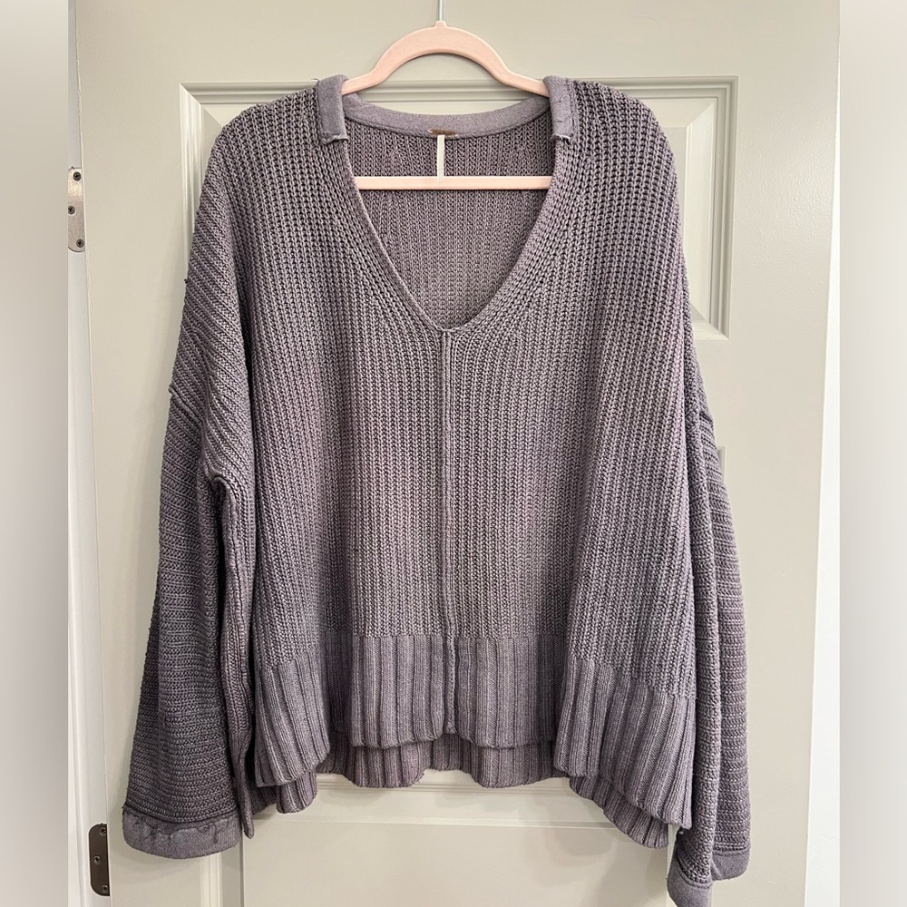 Free People - Purple/Grey oversized sweater